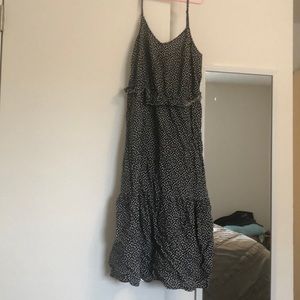 Black and white dress.